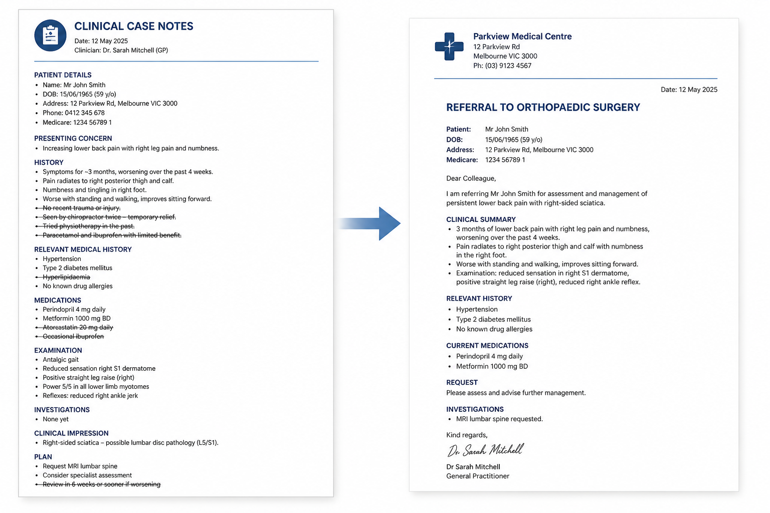 Summarising Information in OET Letters: What to Include, What to Cut